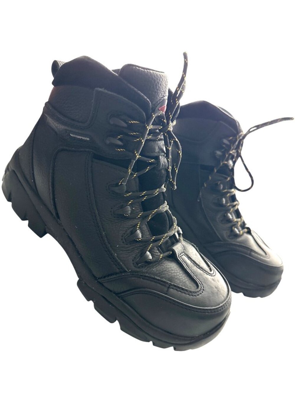 Black Work Boots Waterproof Lace Up Avenger Composite To Slip-Resistant Size 10